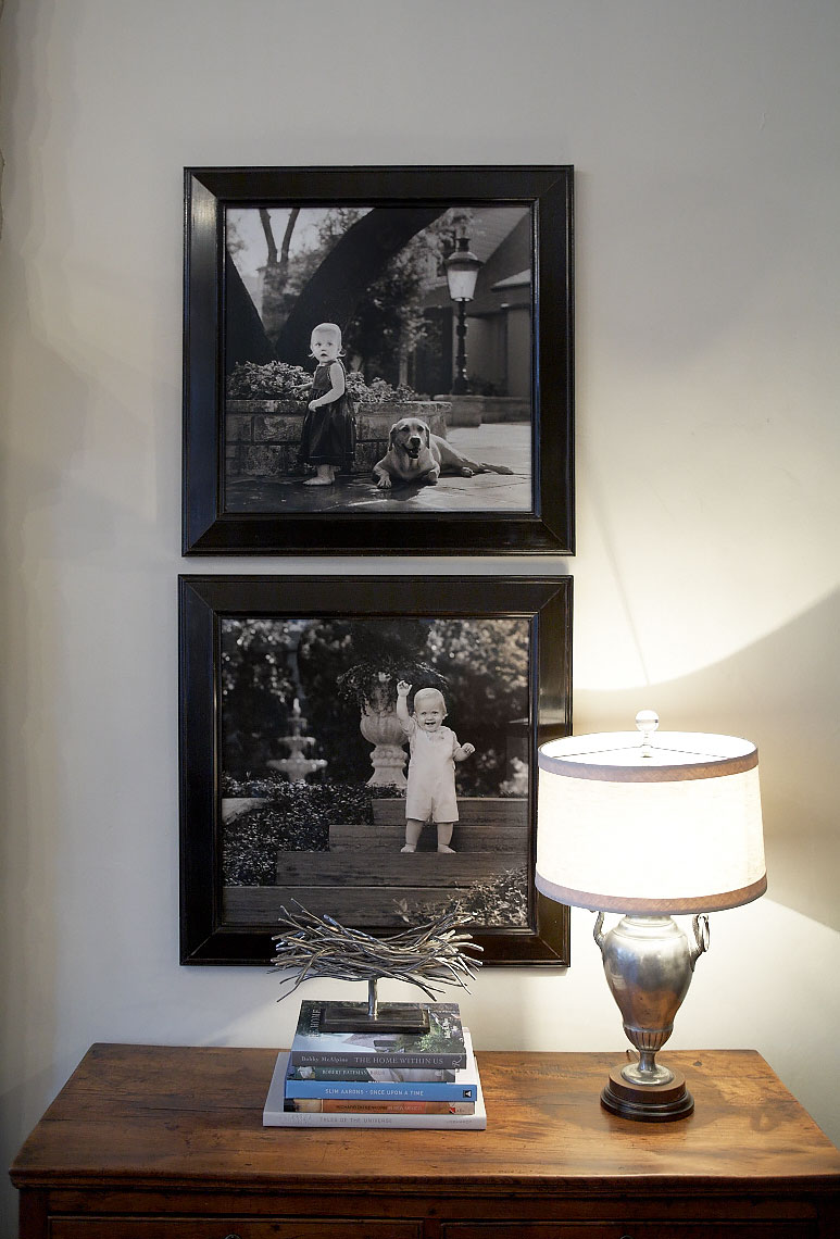 Gillikin  home gallery wall collection of portraits by Dallas, Texas photographer John Derryberry Photography